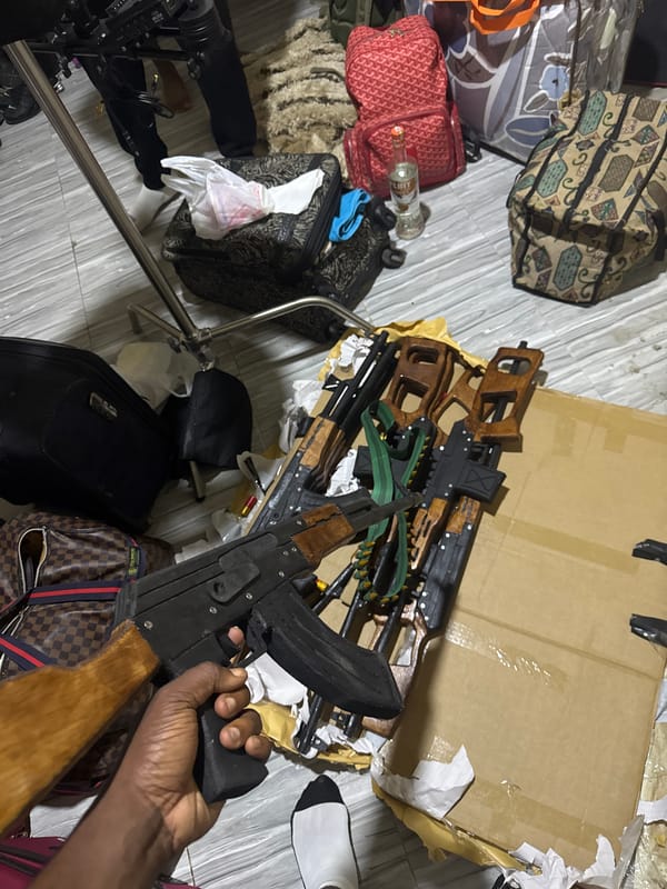 Film crew uses prop weapons during production in Dome