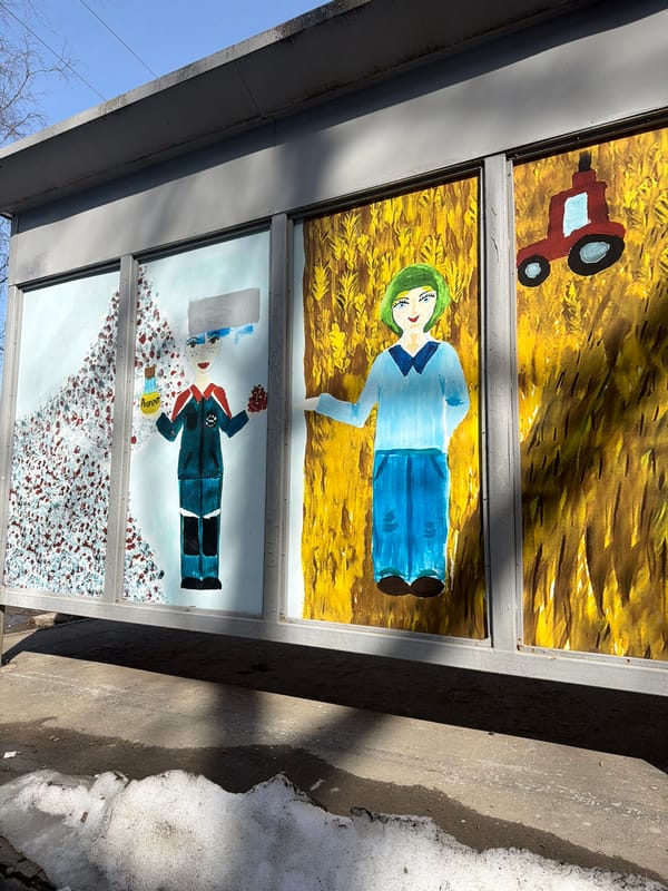 Morning street life captured across Berezniki, Russia