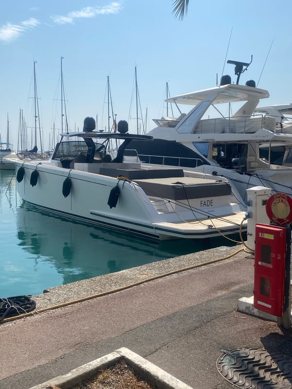 Sunday morning at Marina Baie des Anges, French Riviera