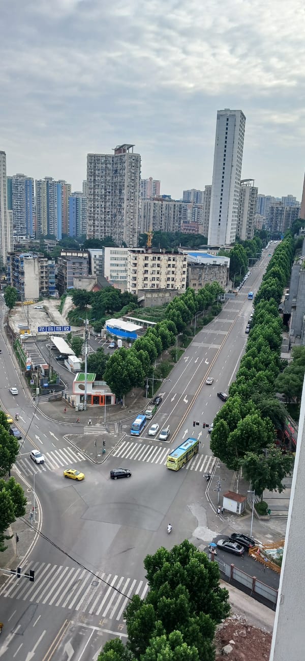 Aerial views of Jiulongpo District's urban landscape