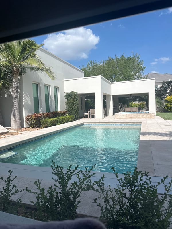Quiet evening moments captured at McAllen home with dog