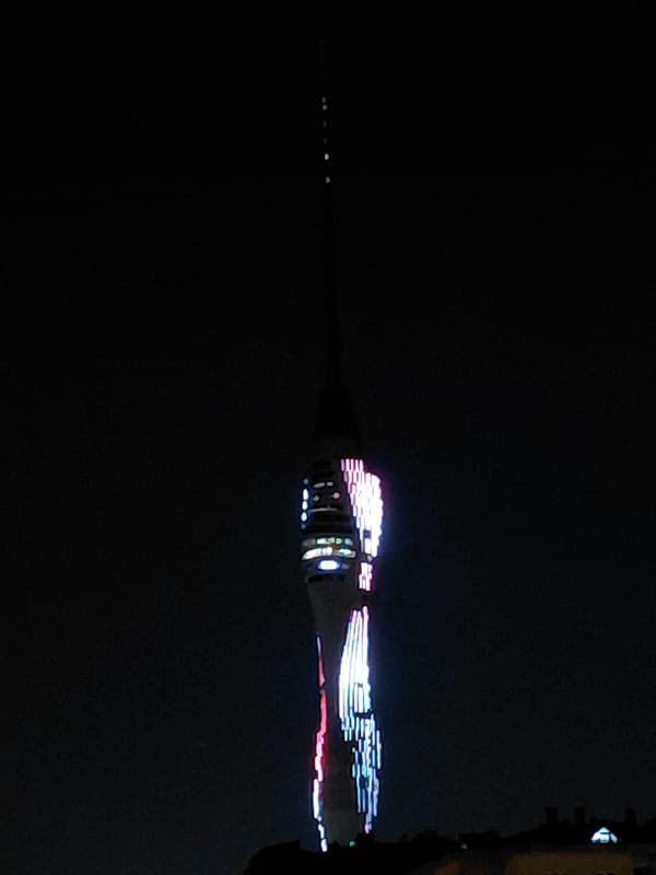 Üsküdar residents document daily life around illuminated Çamlıca Tower