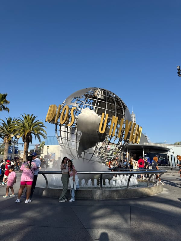 Crowds gather at Universal Studios Los Angeles attractions