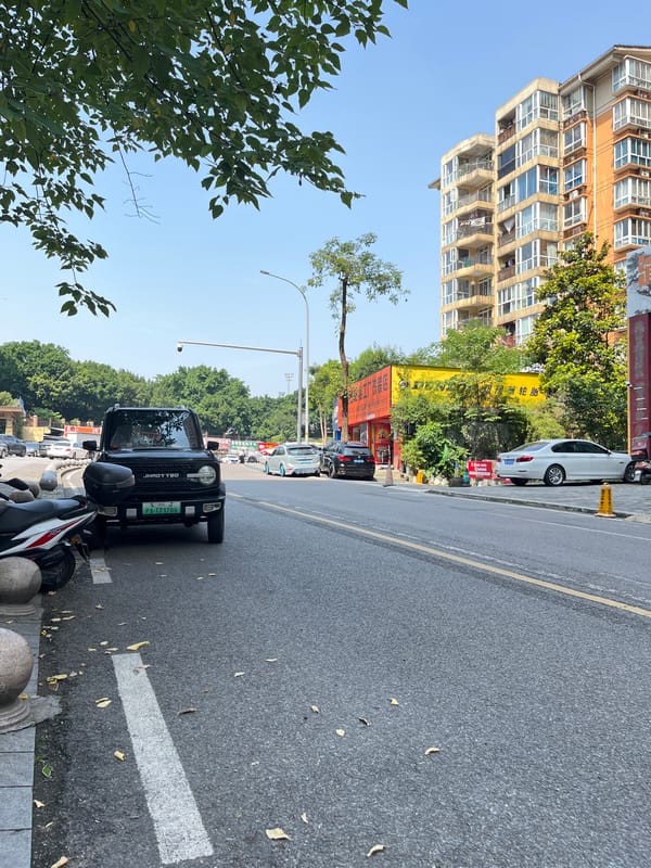 Morning street documentation tour through Jiulongpo District, China