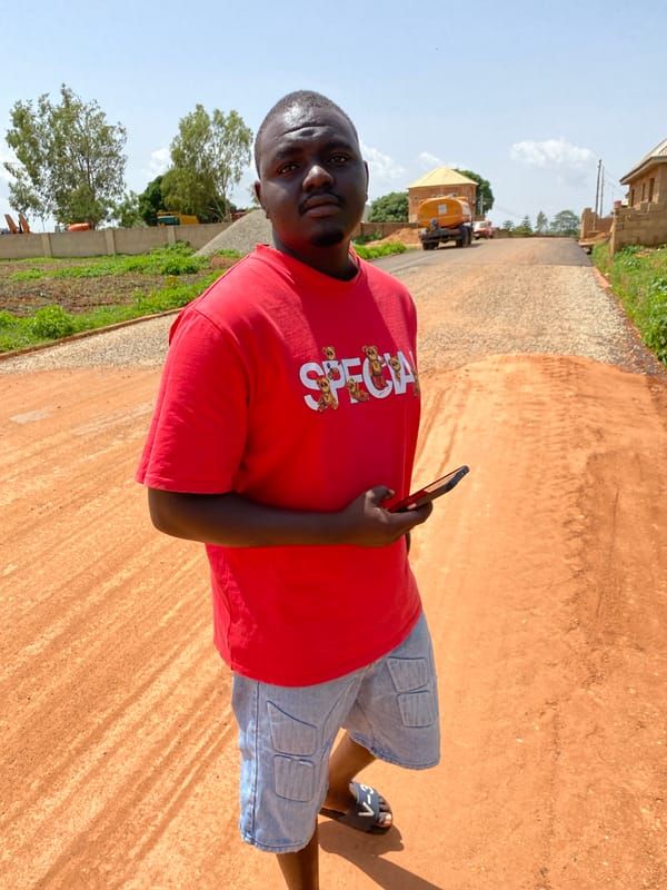 Road construction in progress across Bukuru, Nigeria