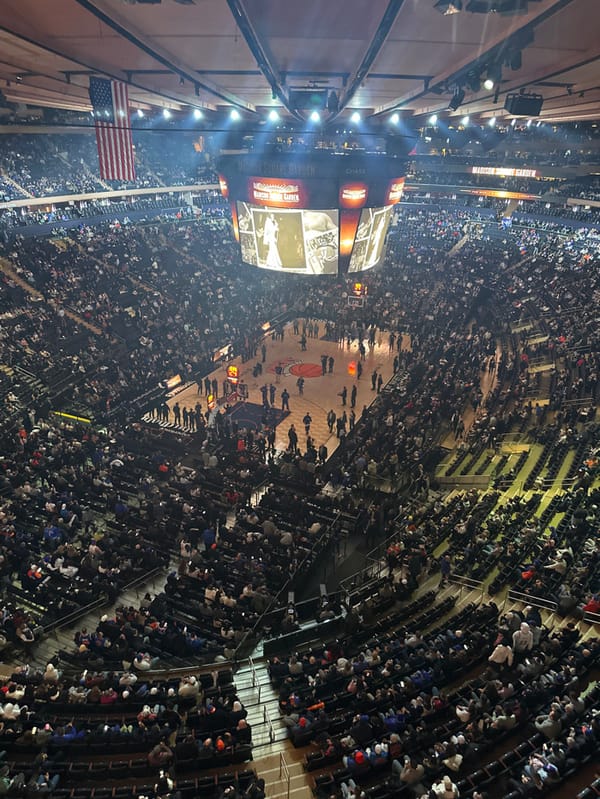 Late-night basketball game draws packed crowd at Madison Square Garden