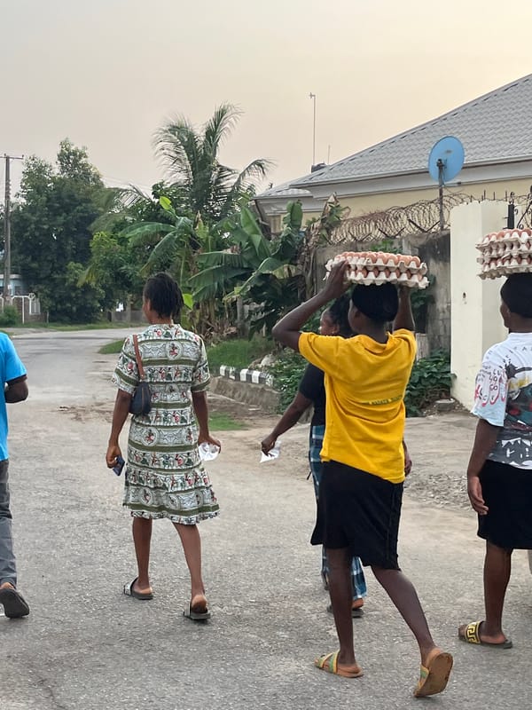 Morning street life documented across Abuja residential areas