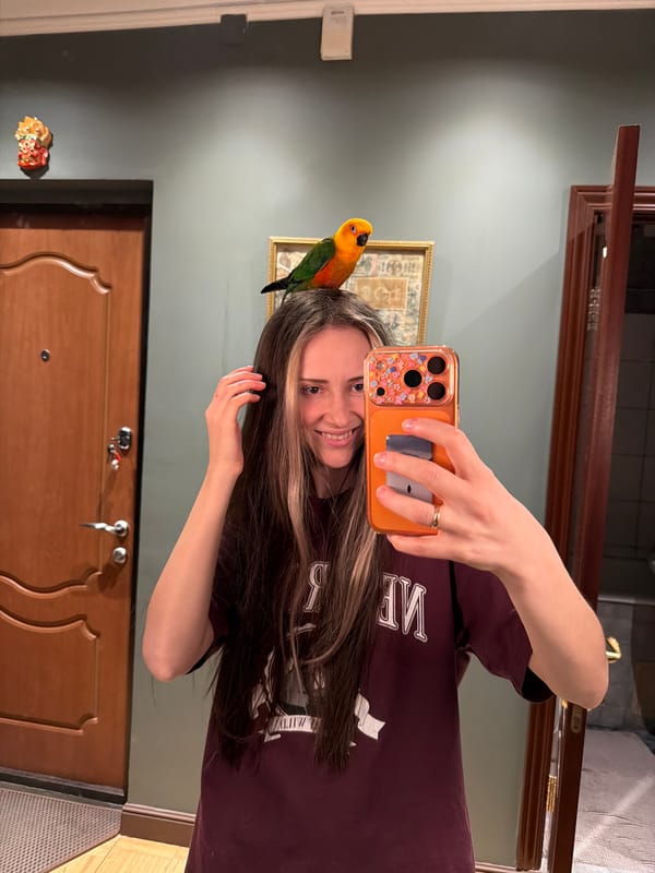 Child conducts colorful science experiments with parrot companion in Khimki