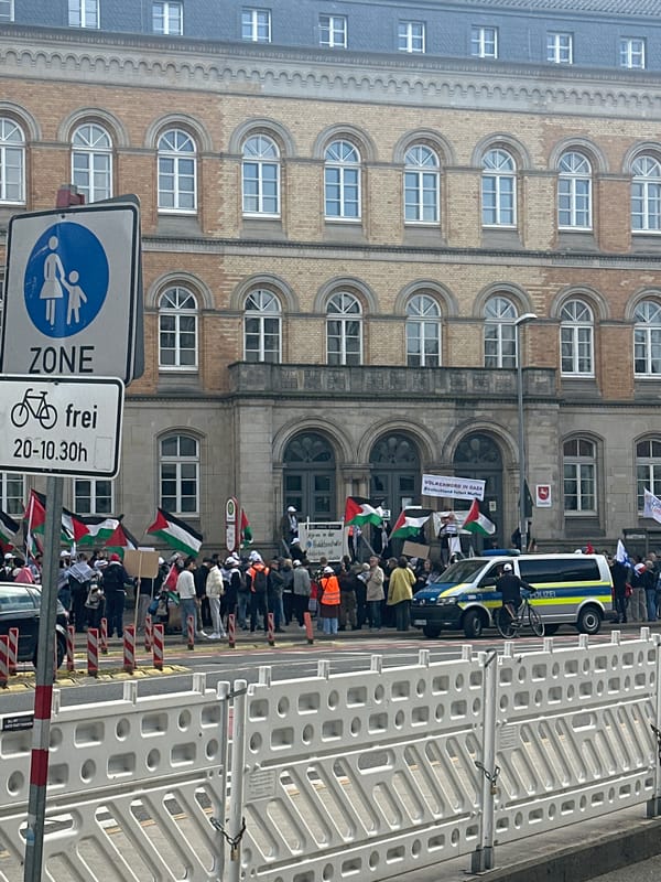 Pro-Palestinian demonstration held in Osnabrück, Germany