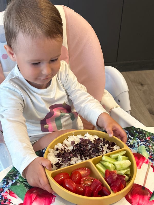 Child observed during mealtime in high chair in Wisła