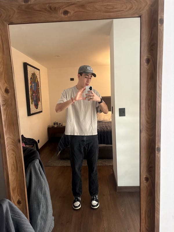 Mirror selfies and room details from a hotel stay in Mexico