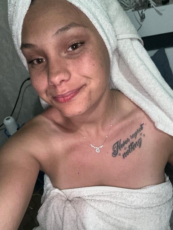 Woman poses for close-up portrait in Sofia