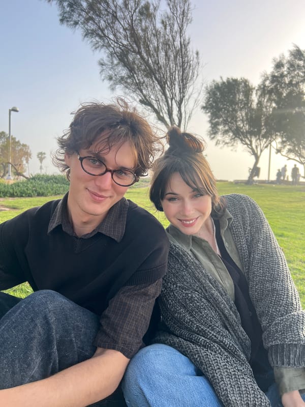Woman with flower bouquet spotted in Tel Aviv park