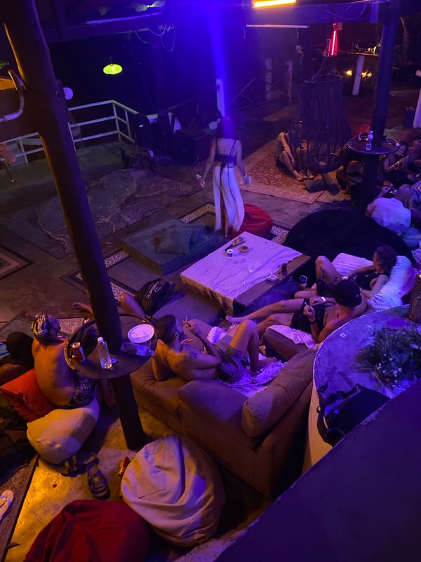 Evening social gathering in Ban Tai Subdistrict, Thailand