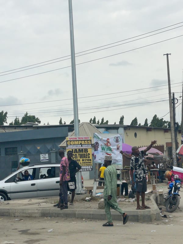 Street scenes and military apparel observed in Lekki, Nigeria
