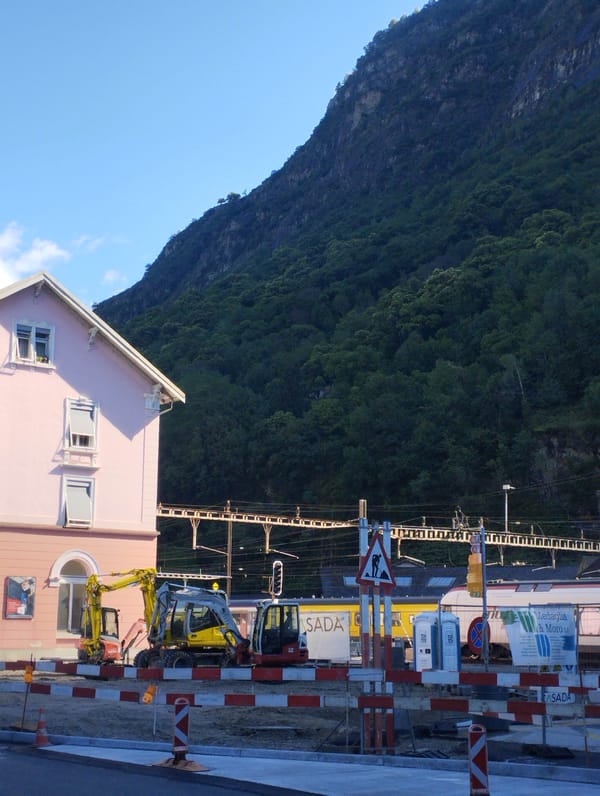 Morning life documented across Biasca, Switzerland in 14-minute span