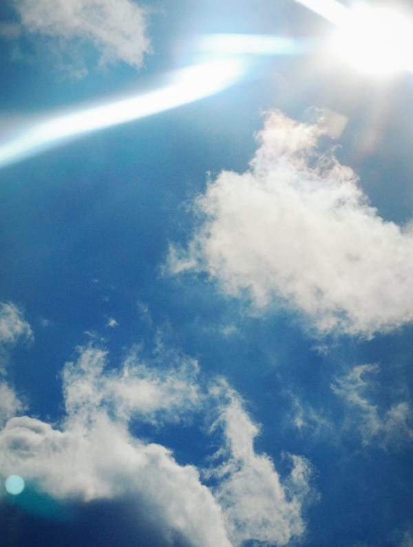 Sky-watching session tracks clouds, sun glare, and storm buildup