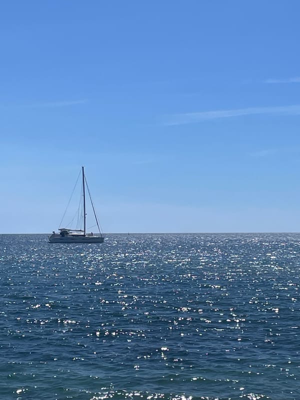 Tourist documents morning walk through Budva, Montenegro