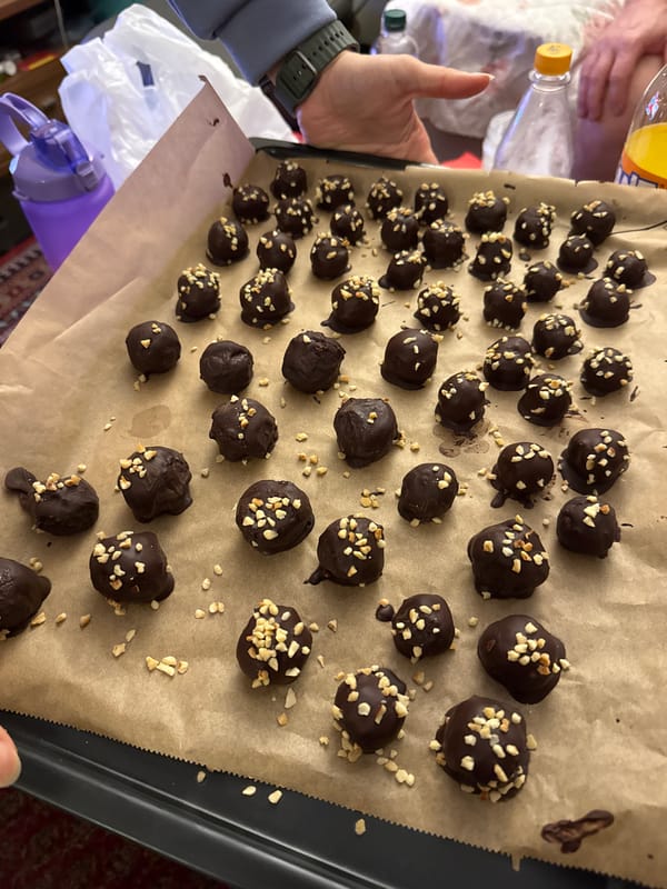 Homemade chocolate treats prepared in Remscheid kitchen
