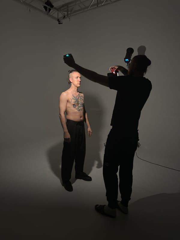 Professional photo shoot with motorcycle in Saratov studio