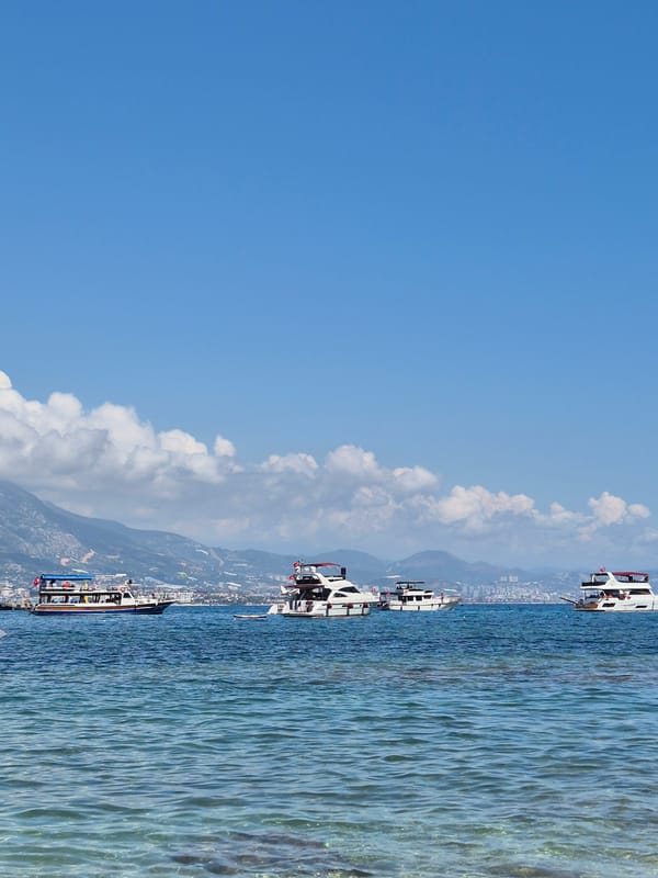 Swimming and snorkeling off Alanya's coast