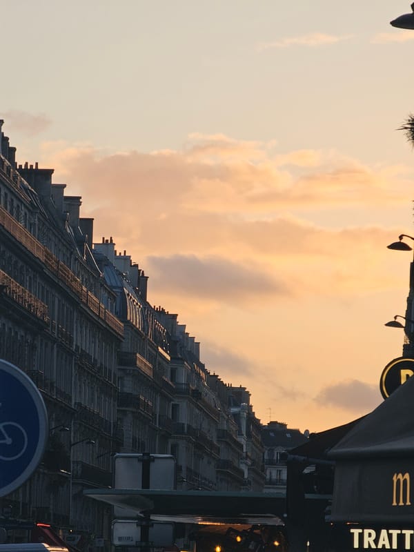 Evening stroll captures classic Paris architecture and landmarks
