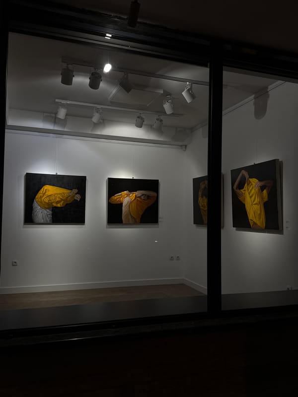 Gallery exhibition space documented in Belgrade, Serbia