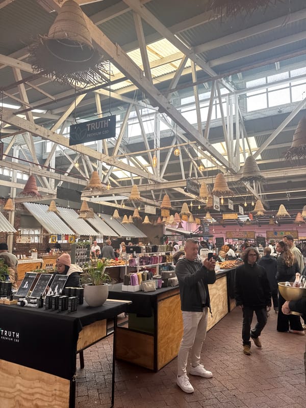 Weekend market activity documented at Cape Town's Old Biscuit Mill