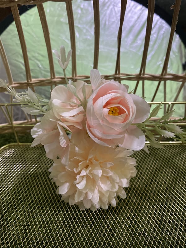 Wedding decoration details arranged and photographed in Kuala Pembuang