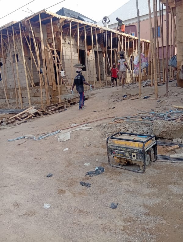 Construction work continues in Aviation Quarters, Nigeria neighborhood