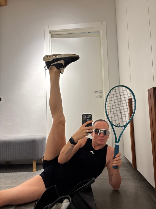 Woman's morning fitness and spa routine documented in Chaikovsky