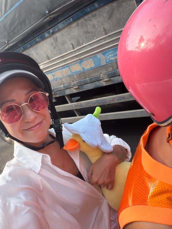 Scooter ride and street moment in South Quy Nhon, Vietnam