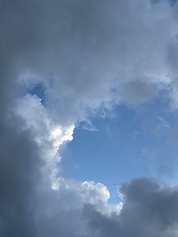 Dramatic storm clouds with bright patches observed over Chaikovsky