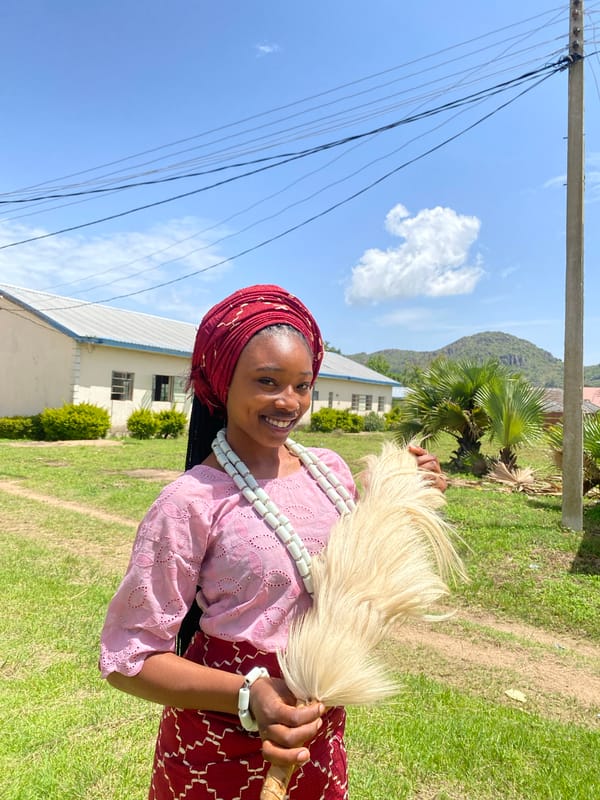 Traditional dress and ceremonial objects in Vom, Nigeria
