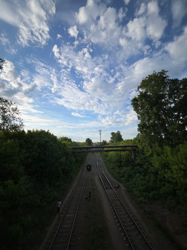 Early morning cycling and walking documented in Chaikovsky, Russia