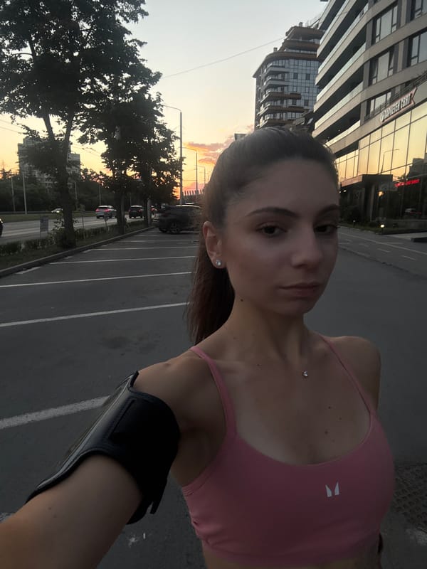 Afternoon run and selfies through the streets of Varna