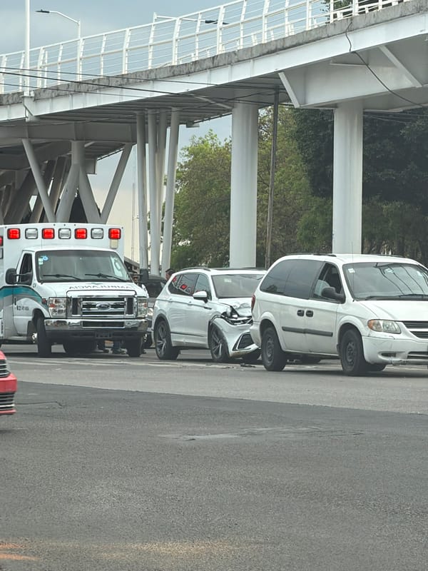 Ambulance with emergency lights spotted on Puebla street