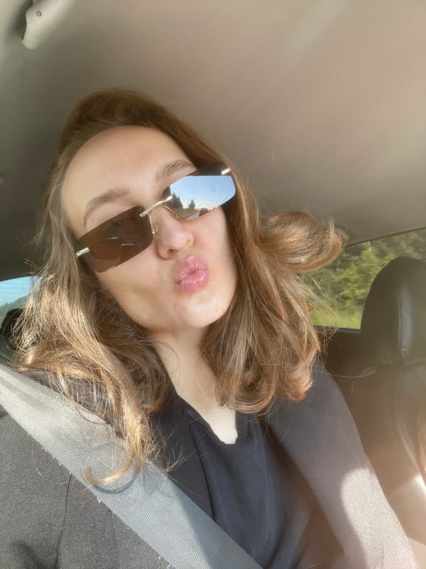 Quick in-car selfie session near Shud'ya, Russia
