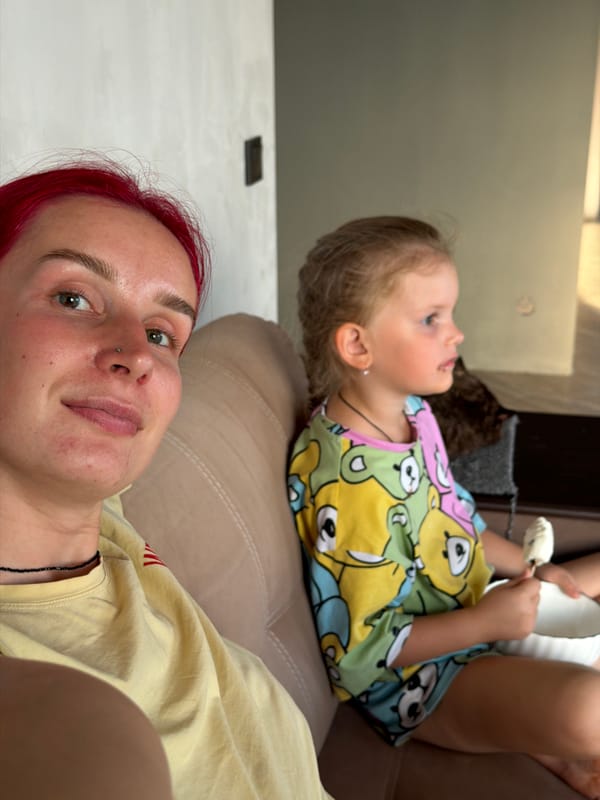 Sick day at home in Chaikovsky: thermometers, ice cream, and couch time