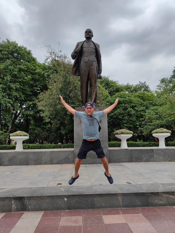 Tourists and locals gather at Lenin Park in Hanoi