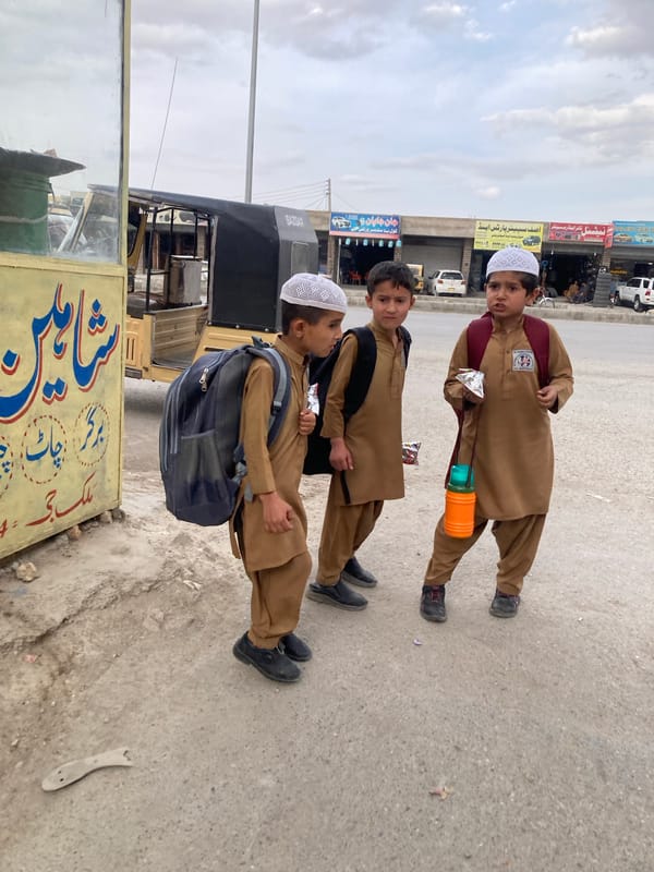 Three uniformed students spotted on Quetta street