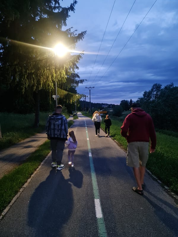 Evening documentation captures diverse urban scenes across Prešov, Slovakia