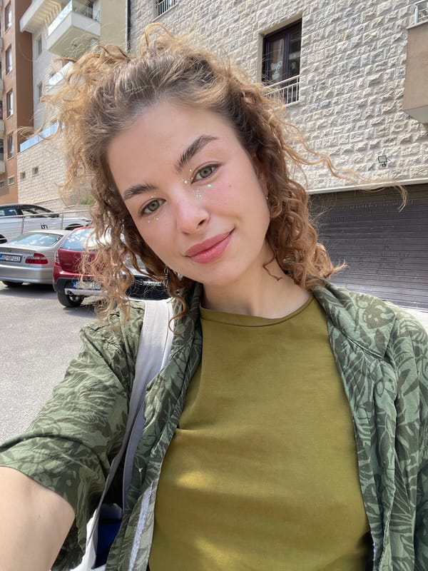 Woman takes selfies in Boreti, Montenegro