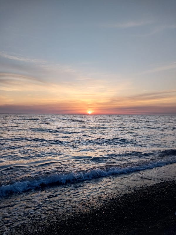 Sunset over Black Sea witnessed from multiple Sochi locations