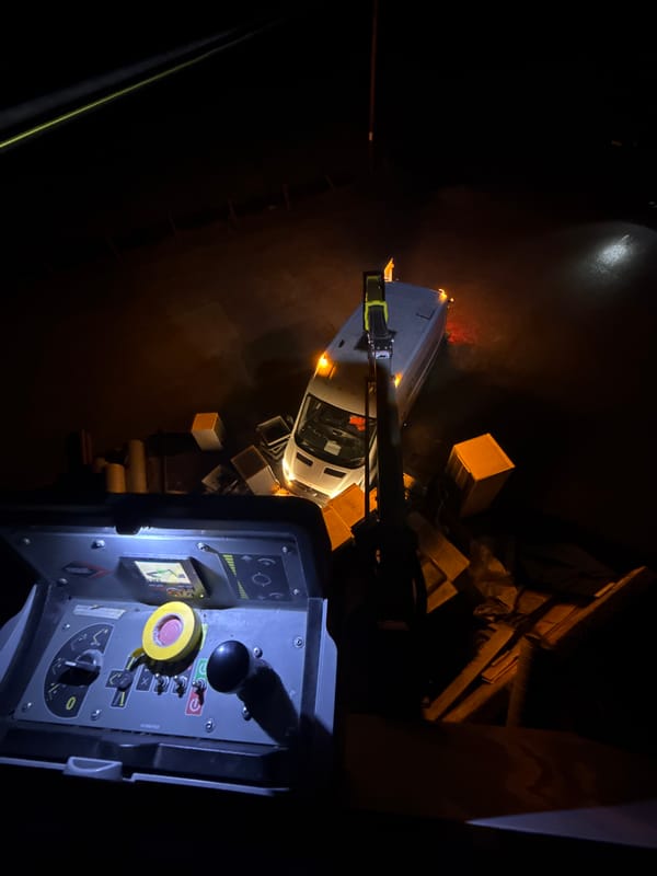 White service van overturned in East Suffolk incident