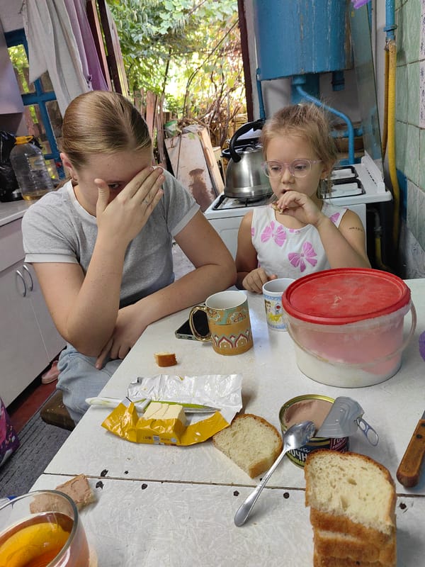 Lazy morning at a Shymkent home — tea, pets, and downtime