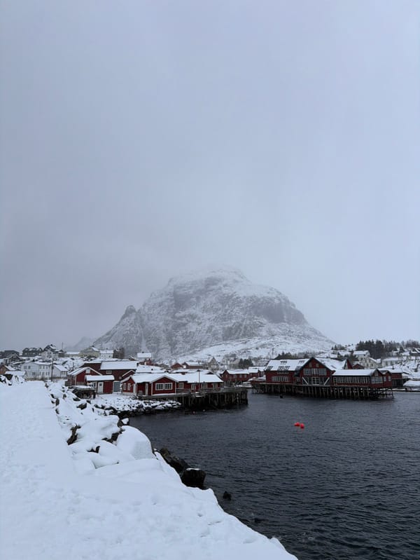Winter scenes captured in remote Norwegian fishing village Å