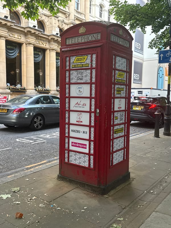 London streets, grand architecture, and dinner out