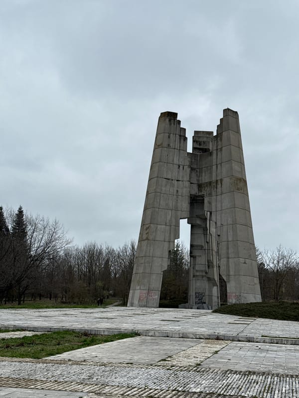 Monument of Freedom captured in Razgrad, Bulgaria