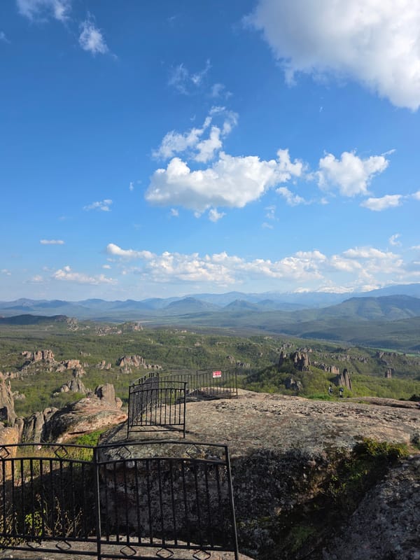 Panoramic views captured from elevated position in Belogradchik, Bulgaria